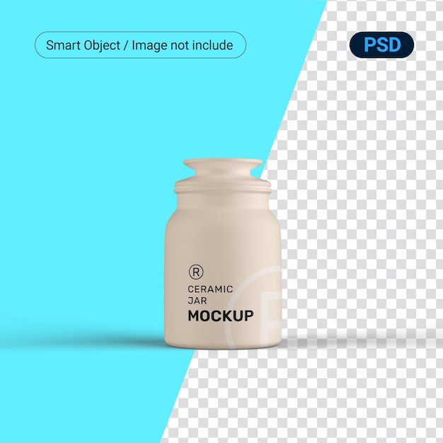 PSD ceramic jar mockup