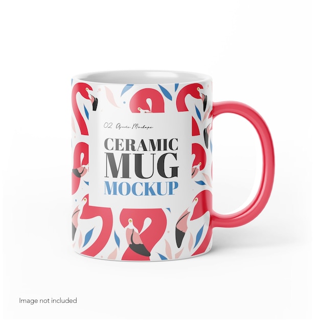 Ceramic Mug Front View Psd Mockup