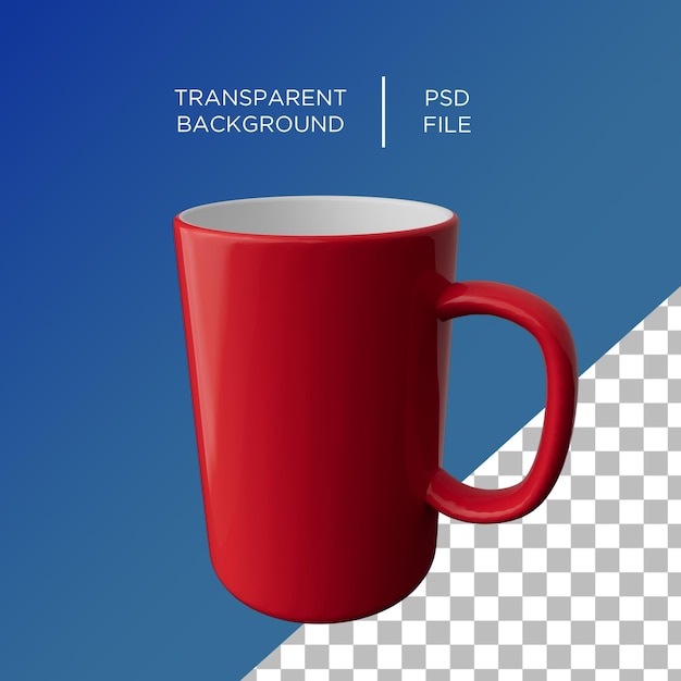 PSD tazza isolata mockup in ceramica