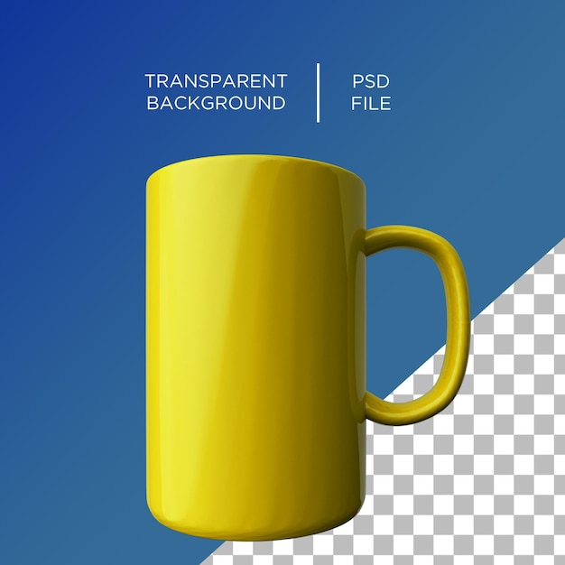 PSD tazza isolata mockup in ceramica