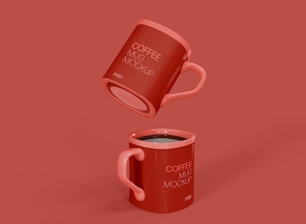 Ceramic Mugs Mockup