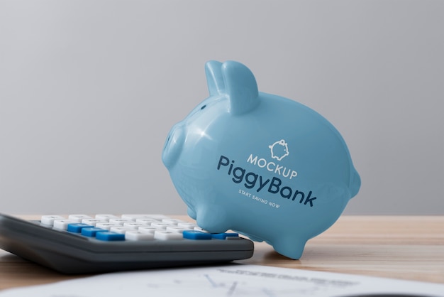 Ceramic piggybank for savings and finance