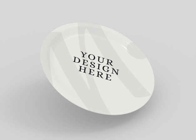 Ceramic plate mockup