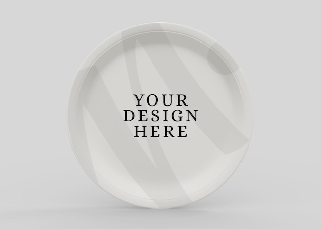 Ceramic plate mockup