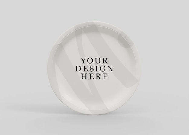 Ceramic plate mockup