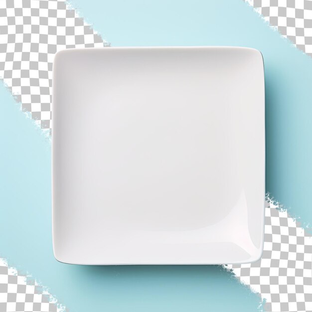 Ceramic plate on transparent background