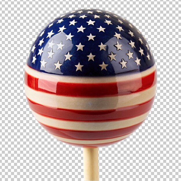 PSD ceramic pop with american flag