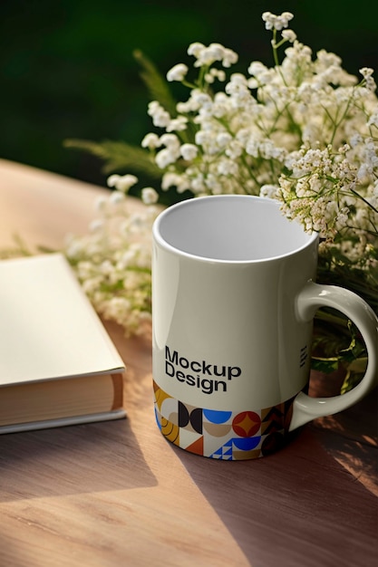 PSD ceramic pot mockup design