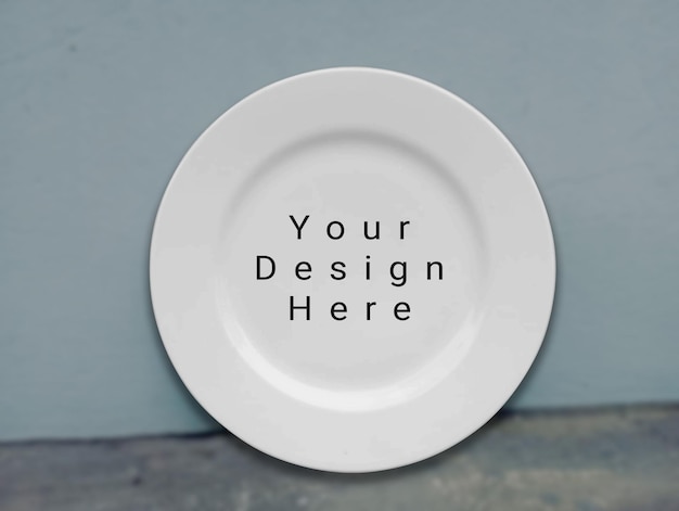 PSD ceramics dinner plate mockup free download