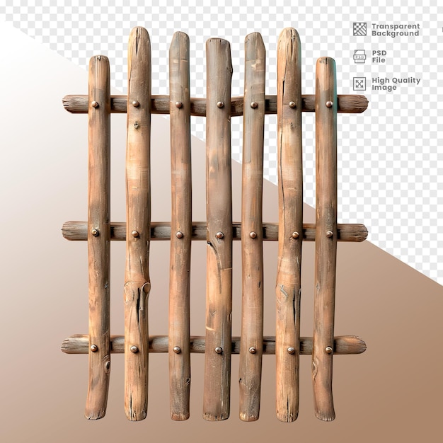 PSD cerca de madeira элемент 3d композиция деревянного ограждения композиция элемента 3d