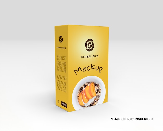 Mockup di scatola di cereali