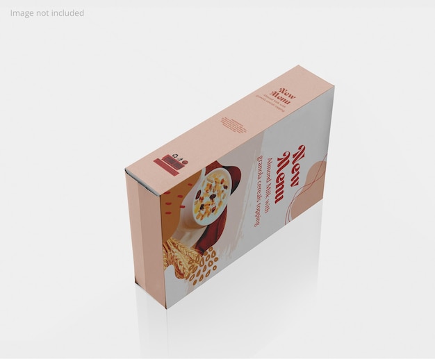 Mockup di scatola di cereali