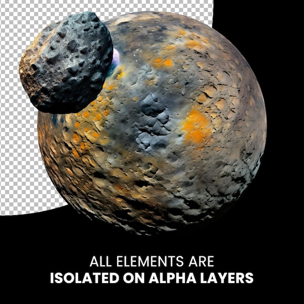 PSD ceres isolated on alpha layer, png