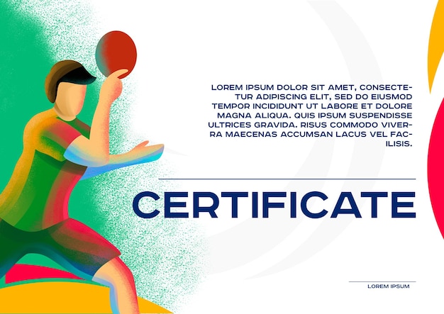 Certificaat tennis