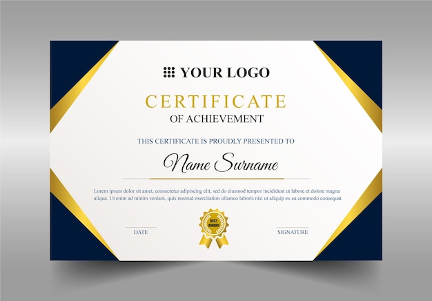 Certificaatsjabloon psd