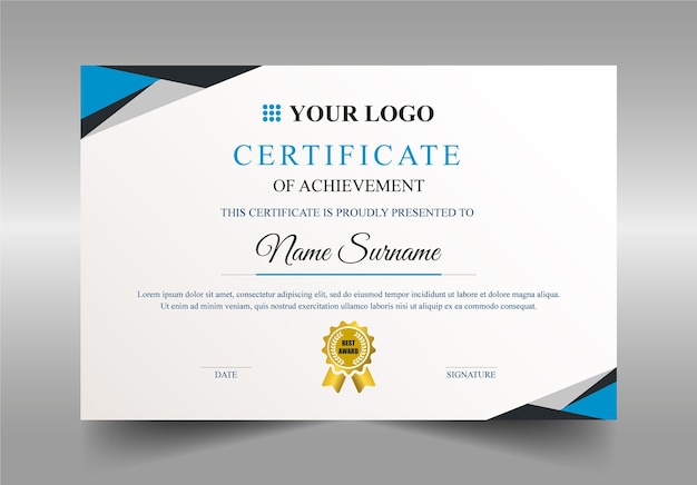 Certificaatsjabloon psd