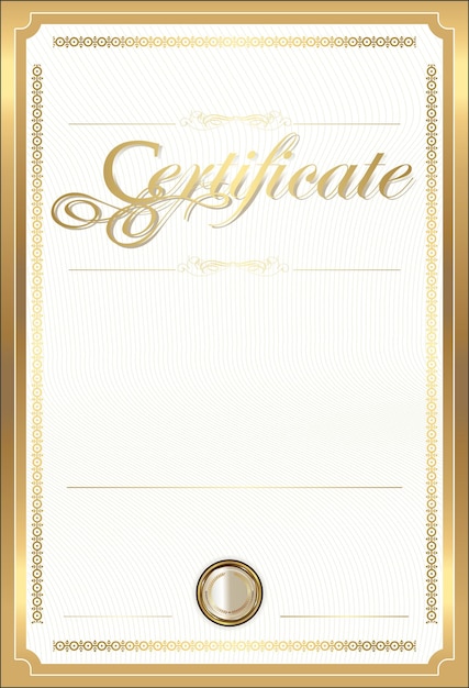 Certificaatsjabloon vector