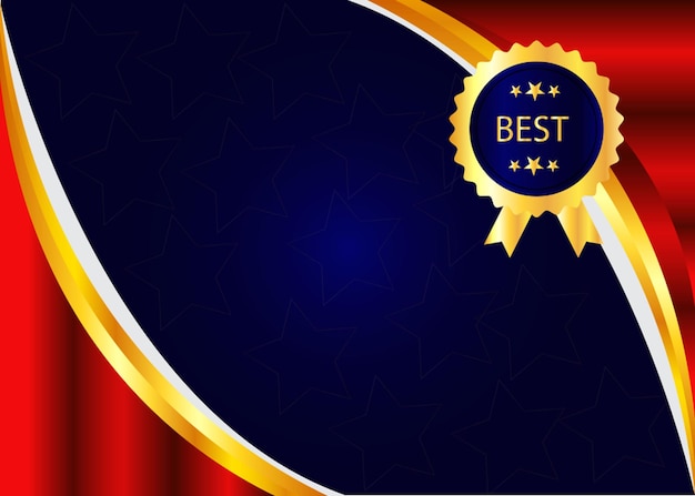 PSD certificate background red and golden color