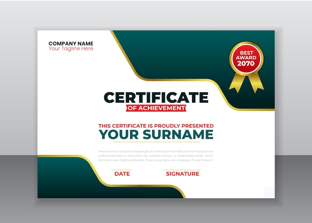 Certificate Design Template