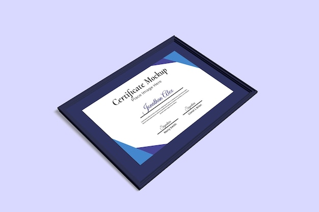 Certificate mockup 3