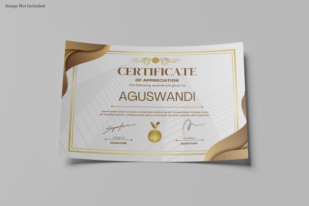 Certificate Mockup