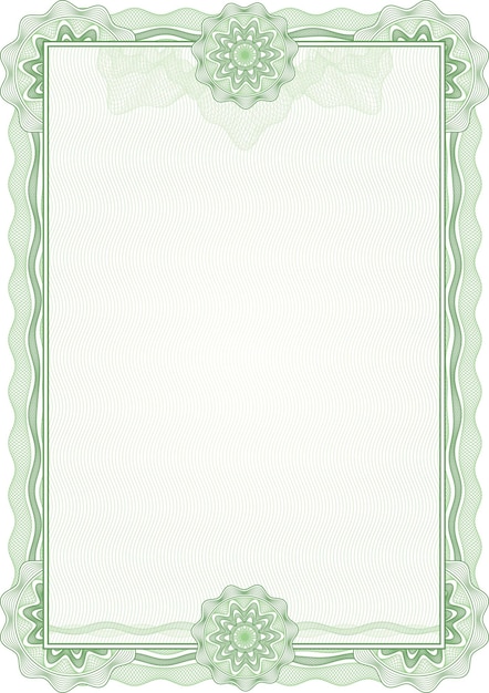 Certificate template vector