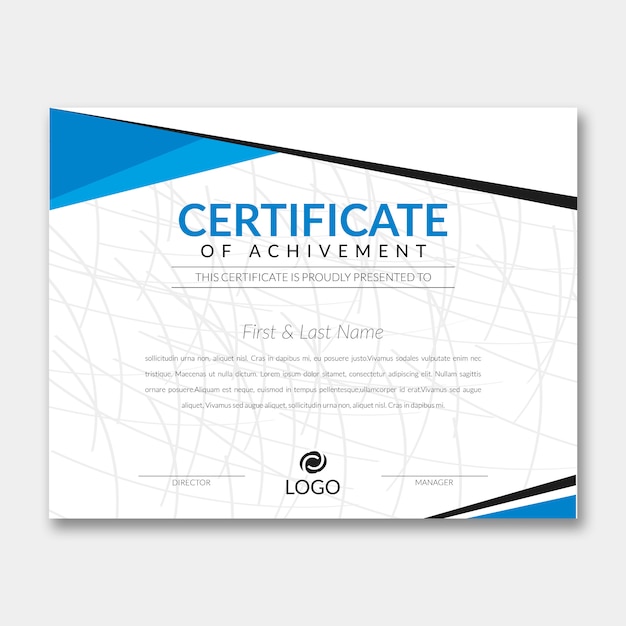 Certificate template