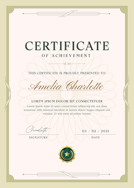 PSD certificate