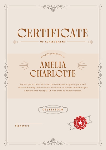 Certificates