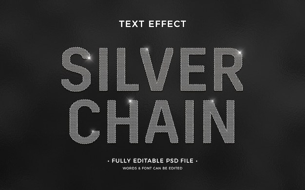 PSD chain text effect