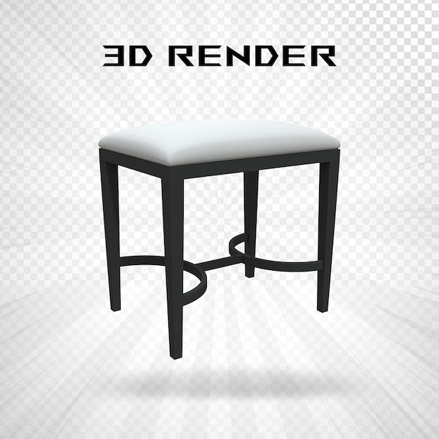 Rendering 3d della sedia