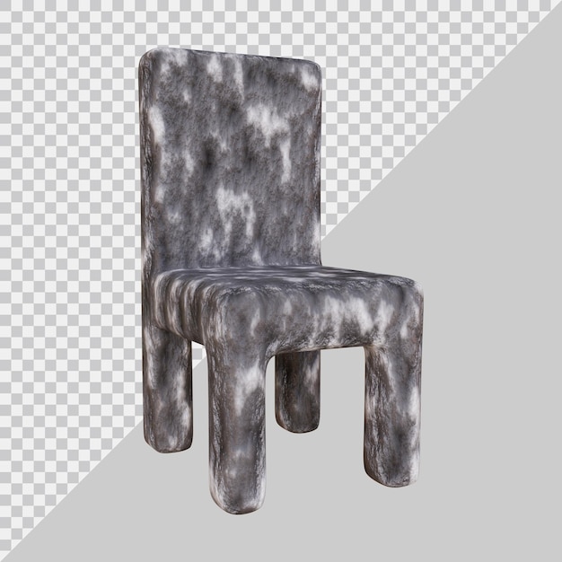 Premium PSD | Chair design interior concept in 3d rendering