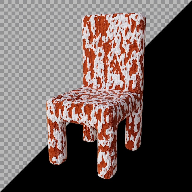 PSD 3 d レンダリングの椅子デザイン インテリア コンセプト