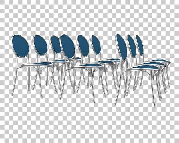 PSD chair isolated on transparent background 3d rendering illustration