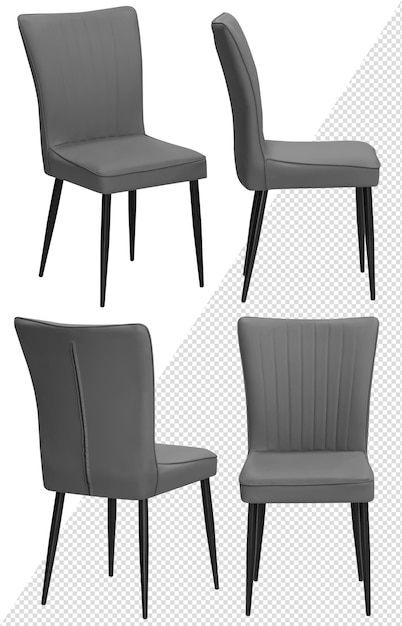 Chair for office or home Interior element Isolated from the background From different angles