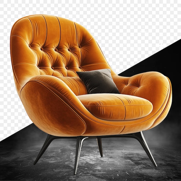 a chair that has a pillow on it