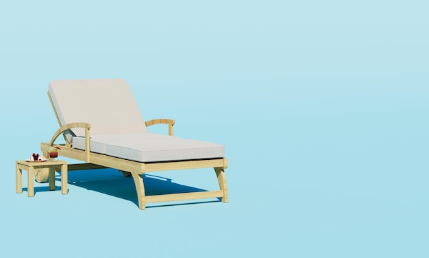 a chair that is outside with a chair on it