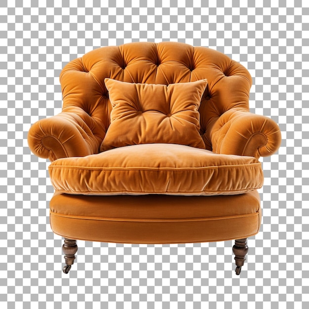 PSD a chair with a cushion that says  sofa  on it