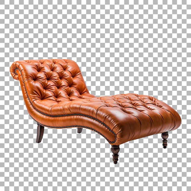 PSD chaise lounge on transparent background