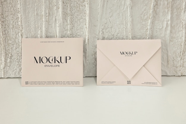 chalk decoration business card mockup