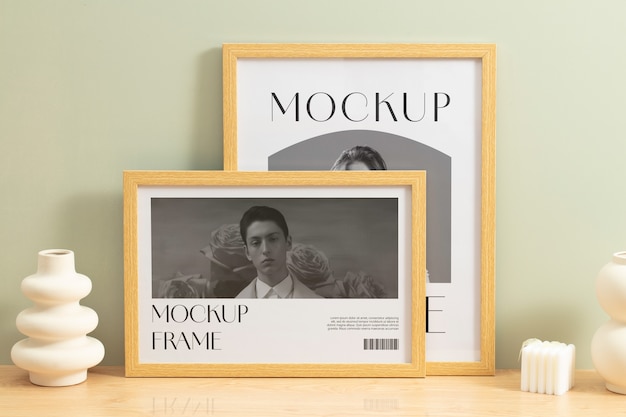 chalk decoration frame mockup