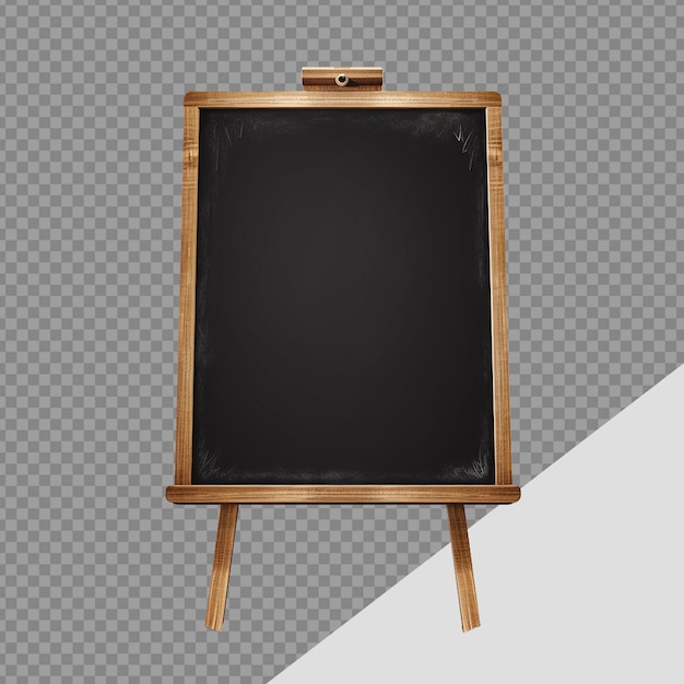 PSD chalkboard blackboard png-teken geïsoleerd op een doorzichtige achtergrond