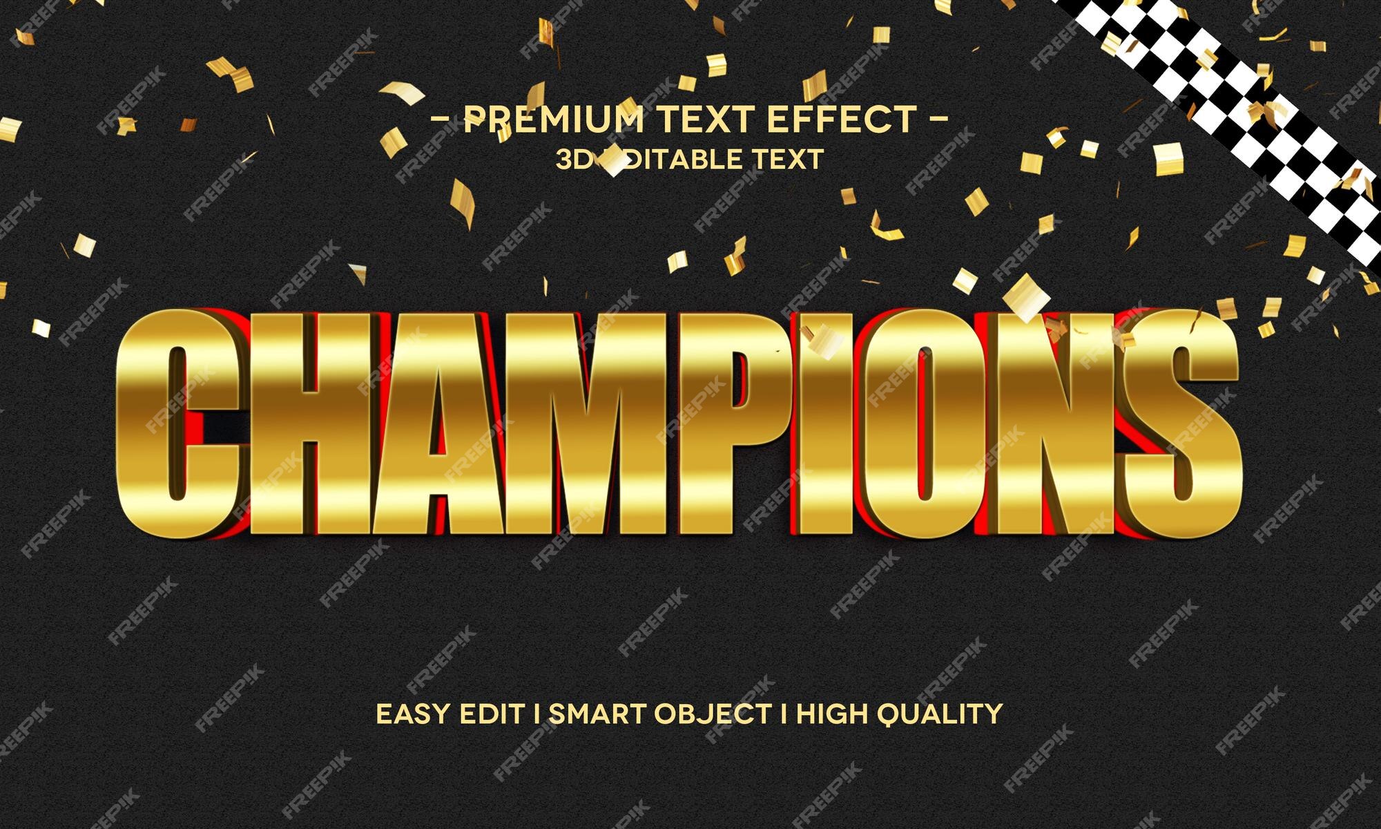 Championship Font PNG, 580+ Championship Text Effect PSD Download