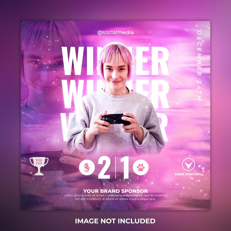 PSD championship social media post flyer template