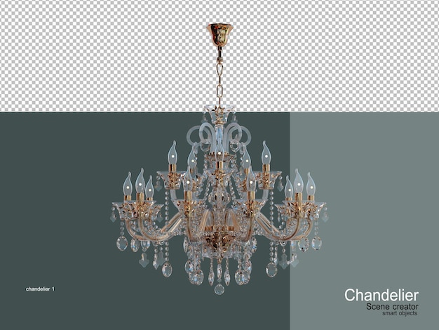 PSD chandeliers of various styles