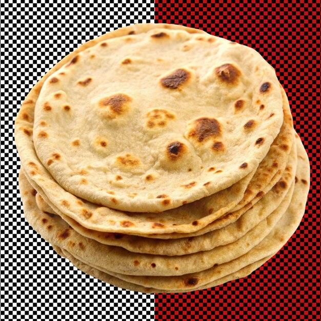 PSD chapatti on transparent background