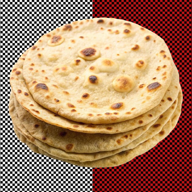 PSD chapatti op doorzichtige achtergrond