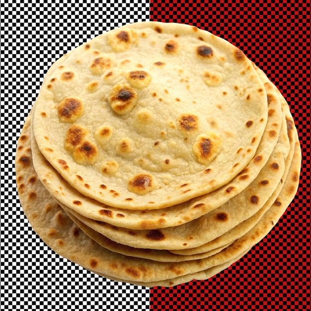 PSD chapatti on transparent background