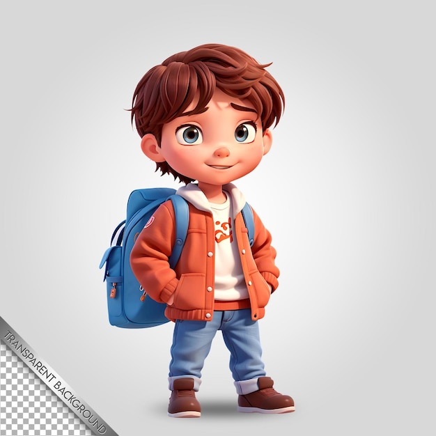 character animation style transparent background