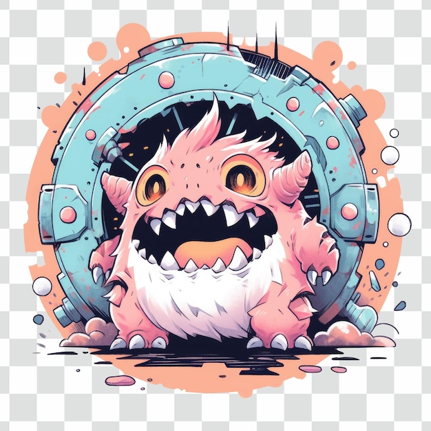 PSD character chronicle dungeon monster shirt illustration